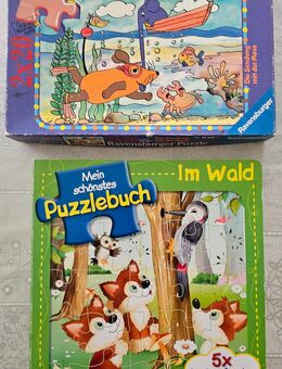 2 Puzzle - Die Sendung mit der Maus + Puzzelbuch im Wald - Langenselbold Zentrum