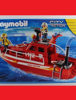 Neu Playmobil 3128 Feuerlöschboot mit Pumpe Schiff Feuerwehr Feuerwehrboot Feuerwehrschiff OVP - Gaggenau