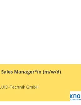 Junior Area Sales Manager*in (m/w/d) - Selm