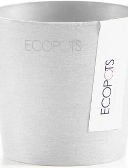 ECOPOTS Blumentopf Amsterdam Mini 8 Weiß, für den Innenbereich