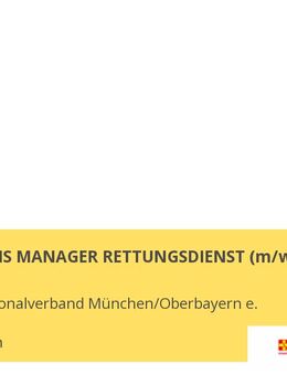 OPERATIONS MANAGER RETTUNGSDIENST (m/w/d) - München