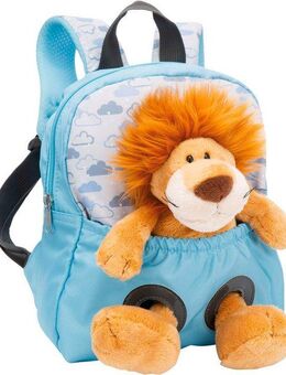 Nici Kinderrucksack Travel Friends, Rucksack mit Plüsch Löwe, 25 cm