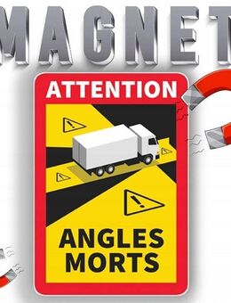 Magnetische „Toter Winkel“ Warnaufkleber – 3er Set für TIR-Fahrzeuge 🇫🇷🚛 TIR MAN IVECO DAF Actros MAN Mercedes Set34522 - Wuppertal