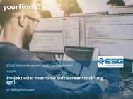 Projektleiter maritime Softwareentwicklung (gn) - Wilhelmshaven