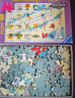 Ravensburger-Puzzle-Die Kids und ihre Digimons-Super 100,100 Teile,2000 - Linnich