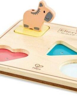 Hape Puzzle Tiergeräuschepuzzle Tom, 12 Puzzleteile, mit Geräuschen