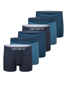 Camano Boxershorts Boxershorts Unterhosen Herren elastischer Gummibund ohne