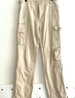 Herren Cargo Hose Designer Sommerhose hell beige Slim Fit Gr. S getragen - Berlin