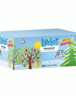 Lillebro Meisenknödel 100er mit oder ohne Netz im Karton - 100 St. à 90 g ohne Netz