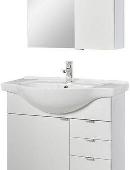 welltime Badmöbel-Set Granada Waschplatz 80, (Set, 2-St), hängende oder stehende Montage möglich