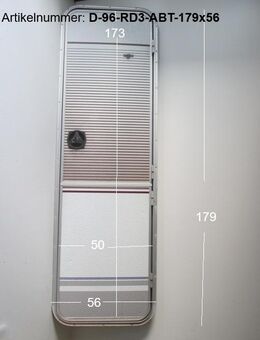 Dethleffs Wohnwagentür / Aufbautür 179 x 56 bzw 173 x 50 mit 1 Sc - Schotten Zentrum