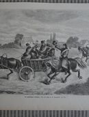 Ein Hochzeitszug in Litauen. , 1875 , Blatt 38cm x 28cm , Hochzeit , M70 in 02828