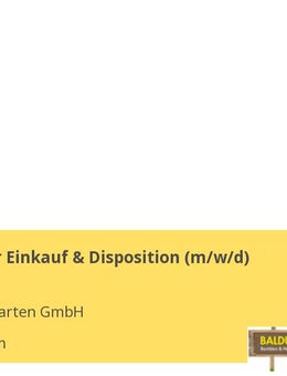 Mitarbeiter Einkauf & Disposition (m/w/d) - Bensheim