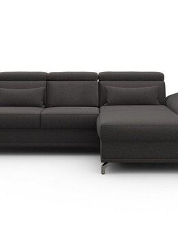 sit&more Ecksofa Cabrio L-Form, B: 295 cm, mit Sitztiefen-, Arm- & Kopfteilverstellung, 2 Nierenkissen, Federkern, optional Bettfunktion und Stauraum