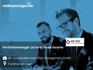 Portfoliomanager (m/w/d) Fixed Income - Frankfurt (Main)