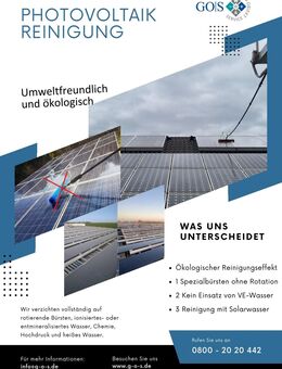 Umweltfreundliche Solar- und Photovoltaikreinigung - Gießen