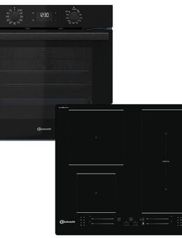 BAUKNECHT Backofen-Set BAKO 820 Pyro Steam, mit 1-fach-Teleskopauszug, GentleSteam - für ein saftiges Inneres und ein knuspriges Äußeres