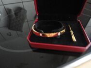 Love Armreif 750er Roségold (Schraubenzieher) mit 4 Steinen Größe 19 mit Schatulle - Witzenhausen