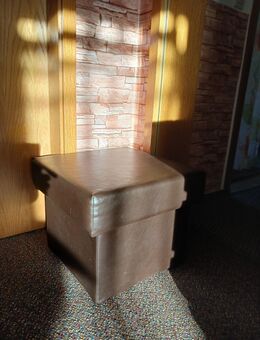 Lederhocker mit Stauraum zu verschenken - Merseburg