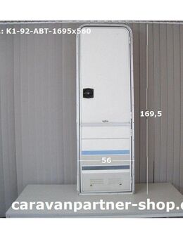 Knaus Wohnwagentür / Aufbautür ca 169,5 x 56 (Türblatt ca 164 x 50) Sonderpreis zB Knaus Azur 400 - Schotten Zentrum