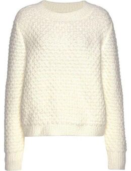Vivance Rundhalspullover mit besonderem Strickmuster, lockere Passform