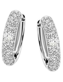 Firetti Paar Creolen Schmuck Geschenk Silber 925 Ohrschmuck Pavé-Optik glitzernd, mit Zirkonia (synth)