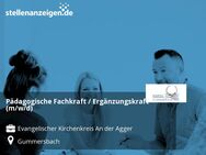 Pädagogische Fachkraft / Ergänzungskraft (m/w/d) - Gummersbach