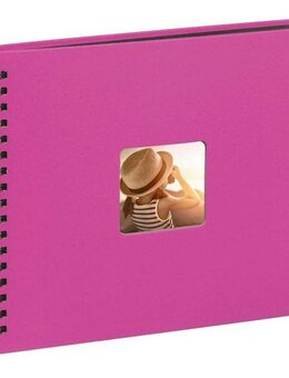 Hama Fotoalbum Fine Art, 28 x 24 cm, 50 Seiten, Photoalbum Foto Pink