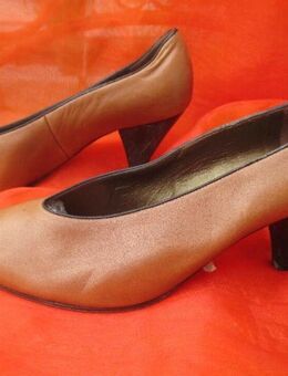 NEUw * Original VINTAGE * Echt- Leder * Peep Toes * High Heels * Pumps * Schuhe "Peter Kaiser" Gr. 37½ * 4½ * 37,5 * caramèl- braun * - Riedlingen