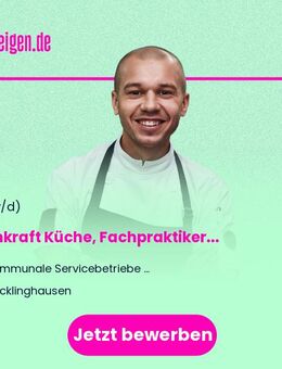 Fachkraft Küche, Fachpraktiker*in Küche (Beiköchin/Beikoch) oder Absolventin/Absolventen der einjährigen Berufsfachschule Hauswirtschaft (m/w/d) - Recklinghausen