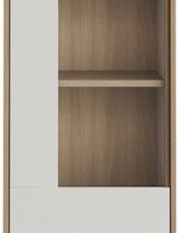 Home affaire Vitrine Stranda, Hochschrank im Scandi-Style, moderne Glasvitrine Rahmenoptik, ausreichend Stauraum, vielseitig einsetzbar, 58 cm breit