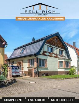 AUSSERGEWÖHNLICH: Saniertes EFH mit riesigem Grundstück sowie Scheune in Stutensee-Friedrichstal - Stutensee