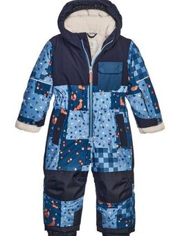 first instinct by killtec Overall FISW 45 MNS ONPC Wind- und wasserdichter Skioverall mit fröhlichem Print u. Teddyfleece