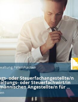 Verwaltungs- oder Steuerfachangestellte/n oder Verwaltungs- oder Steuerfachwirt/in oder kaufmännischen Angestellte/n für die Finanzverwaltung in Vollzeit - Petershausen