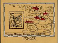 DDR: MiNr. 3237 Bl. 97, "Thomas Müntzer", pfr., - Brandenburg (Havel)