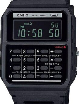CASIO VINTAGE Chronograph CA-53WB-1BEF, Quarzuhr, Armbanduhr, Damen, Herren, retro, Taschenrechner, digital
