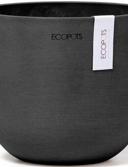 ECOPOTS Blumentopf Oslo Mini 16 Dunkelgrau, für den Innenbereich