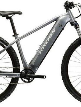 Kross E-Bike Mountainbike KROSS E-MTB Hexagon Boost 1.0 522 29 Zoll grau, 8 Gang Shimano ESSA U2000 Schaltwerk, Kettenschaltung, Heckmotor, 522 Wh