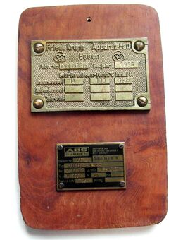 Original Lokschild Waggonschild Eisenbahn West Germany 1956 - Aachen