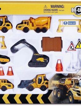 Maisto® Spielzeug-Auto Volvo Baufahrzeuge Set, (Set)