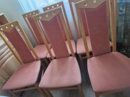 6 Esszimmerstühle aus Holz + 6 Stuhlbezügen NUR BIS 29.06 - Hamburg Altstadt
