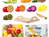 Kinderküche Zubehör Obst aus Holz zum Schneiden mini Koch Holzspielzeug - Göppingen