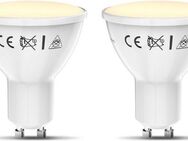 B.K.Licht LED-Leuchtmittel, GU10, 2 St., Warmweiß, Smart Home LED-Lampe, RGB, WiFi, App-Steuerung, dimmbar