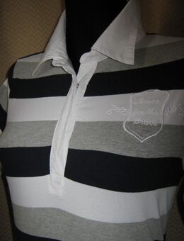 NEU * Marine * Navy * Sailor * Maritim * Color Blocking * Longsleeve * Langarm * Polo * T- Shirt * Gr. 36- 38/ S * weiß * grau * blau * - Riedlingen