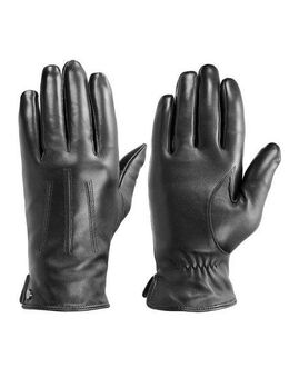 PEARLWOOD Lederhandschuhe GRAY (1 Paar) Weiches Innenfutter mit Wollanteil, dekorative Ziernähte