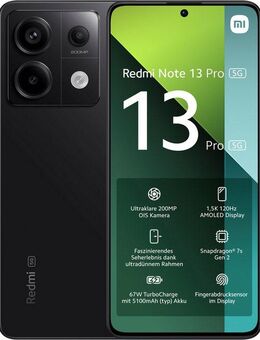 Xiaomi Redmi Note 13 Pro 5G 8+256GB Smartphone (16,94 cm/6,67 Zoll, 256 GB Speicherplatz, 200 MP Kamera)