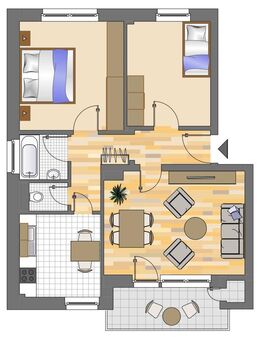 Zugeschlagen! 3 Zimmer Ergeschoss Wohnung in Siegen-Dillnhütten - Siegen (Universitätsstadt)