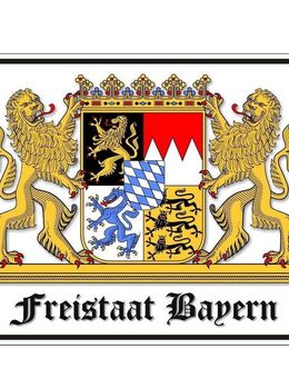 Schönes Blechschild Freistaat Bayern 22x17 cm - Berlin