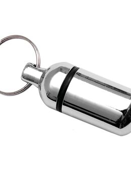 Adressanhänger verchromt - 3,6 cm