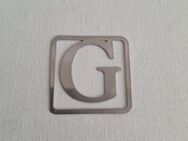 G Buchzeichen Lesezeichen Buchklammer Buchstaben G aus Edelstahl 4x4cm - Essen